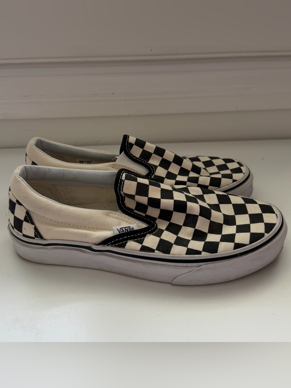 Vans Checkerboard Slip-On - Black & White